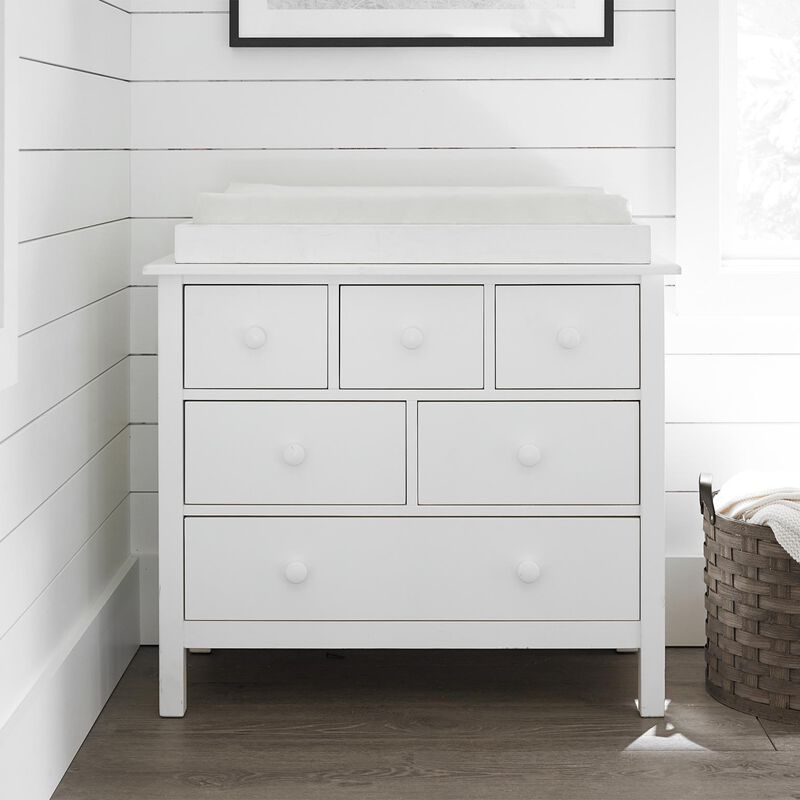 Pottery Barn Kids Kendall Nursery Dresser Simply White image number 2
